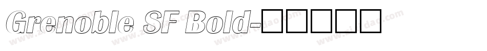 Grenoble SF Bold字体转换